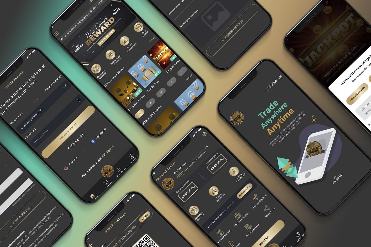 King Booster — Crypto Trading App — image 1