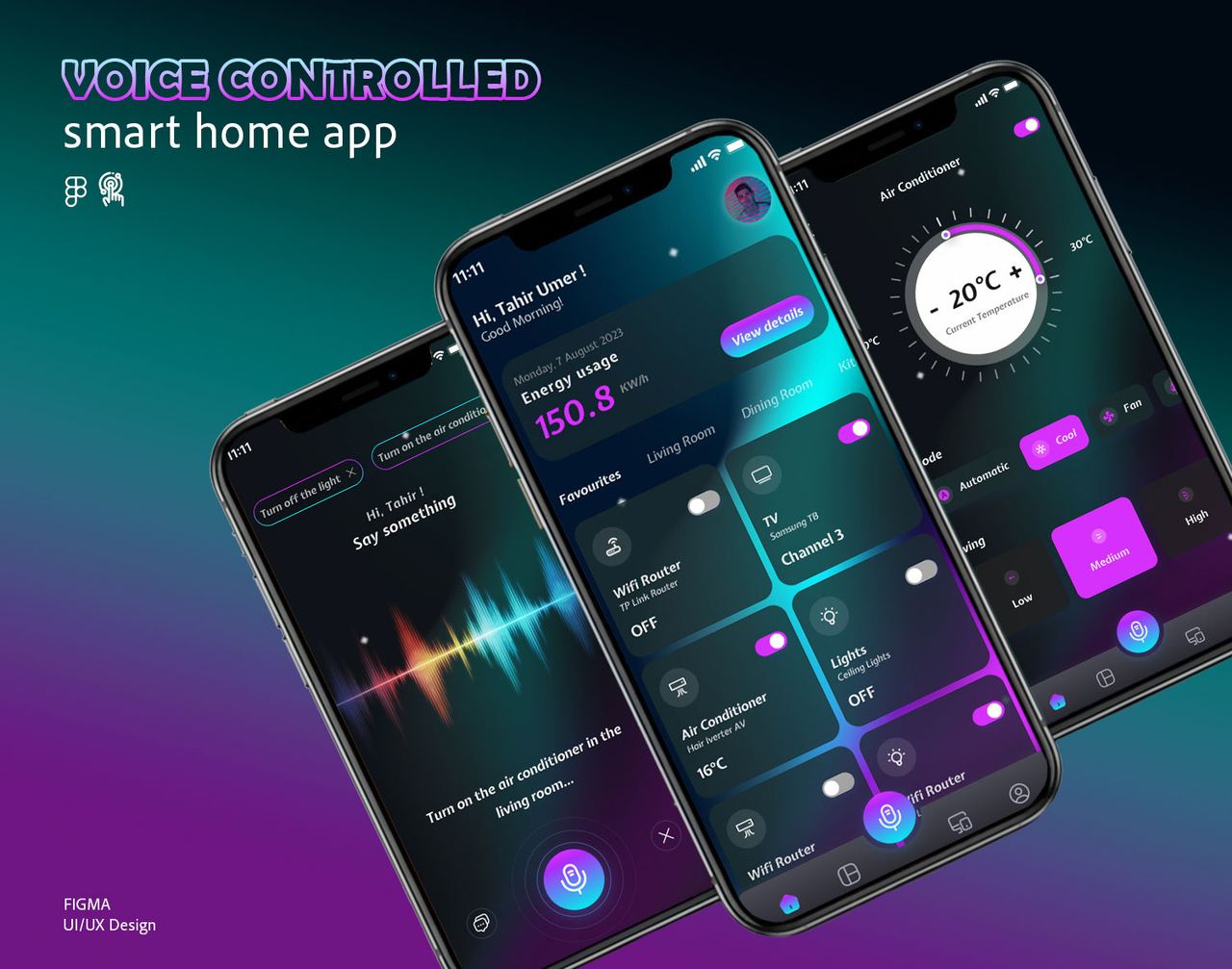 Voice-Controlled Smart Home App — image 1